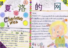 小学生关于夏洛的网世界名著阅读手抄报怎么画简单又好看