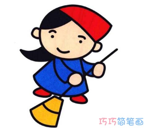 幼儿园灰姑娘简笔画 彩色灰姑娘怎么画简单漂亮