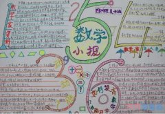 四年级数学天地数学小报手抄报怎么画简单好看小学生