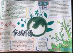 绿色校园,低碳环保手抄报简笔画怎么画简单又漂亮