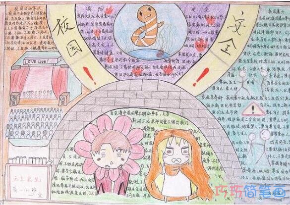 关于消防安全1119校园安全的手抄报怎么画简单又漂亮