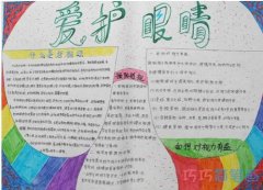 关于爱护眼睛保护视力的手抄报怎么画简单又漂亮