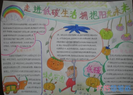 关于低碳生活保护地球的手抄报怎么画简单又好看