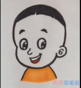 简单大头儿子的画法简笔画视频教程带颜色