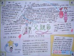 浩瀚的父爱,感恩父爱手抄报内容图片小学生