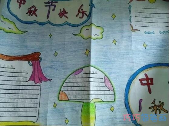 关于中秋节吃月饼的手抄报怎么画简单又好看