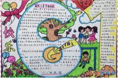 小学生快乐61国际儿童节手抄报模板图片简单漂亮