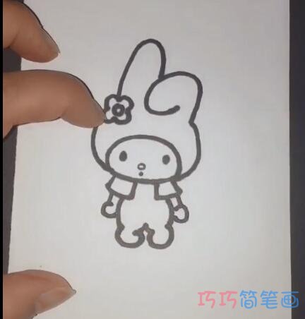 简单萌萌的小兔子的画法简笔画视频教程