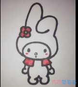 简单萌萌的小兔子的画法简笔画视频教程