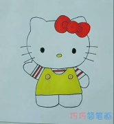 简单可爱Kitty猫咪的画法简笔画视频教程