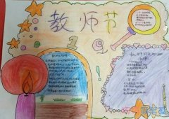 小学生简单教师节获奖手抄报简笔画怎么画漂亮