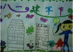 小学生关于八一建军节的手抄报模板图片简单漂亮