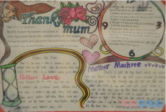 关于妈妈的爱感恩母亲的手抄报怎么画简单漂亮