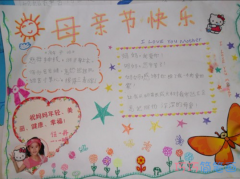 小学生庆祝母亲节快乐的手抄报简笔画怎么画