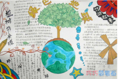 关于植树节的由来的手抄报怎么画简单漂亮