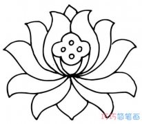 教你怎么绘画荷花简笔画简单漂亮