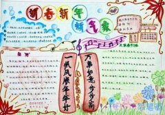 小学生关于喜迎元旦欢度新年的手抄报图片简单又漂亮