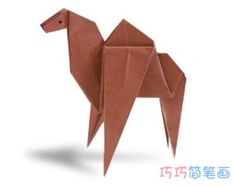 儿童DIY折纸骆驼手工制作教程简单