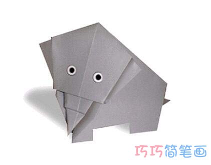 儿童折纸大象DIY手工制作教程简单可爱