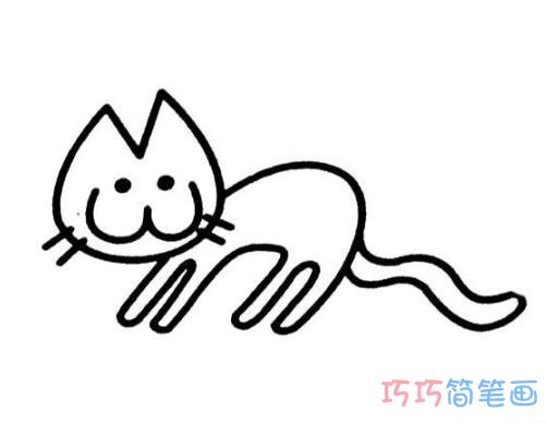 教你怎么画可爱小猫简笔画教程简单可爱