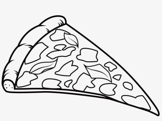 披萨的简笔画画法怎么画简单好看