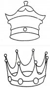 皇冠简笔画怎么画步骤教程涂颜色 皇冠简笔画图片