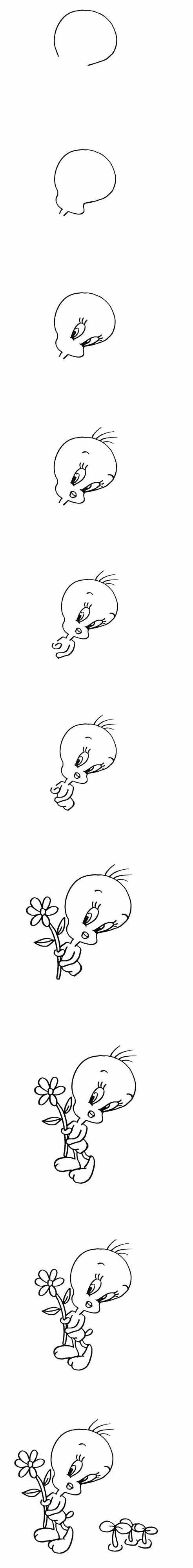 卡通黄鹂鸟简笔画怎么画简单好看带步骤