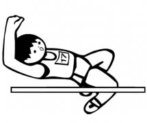 跳高运动员简笔画图片 小男孩跳高怎么画图解