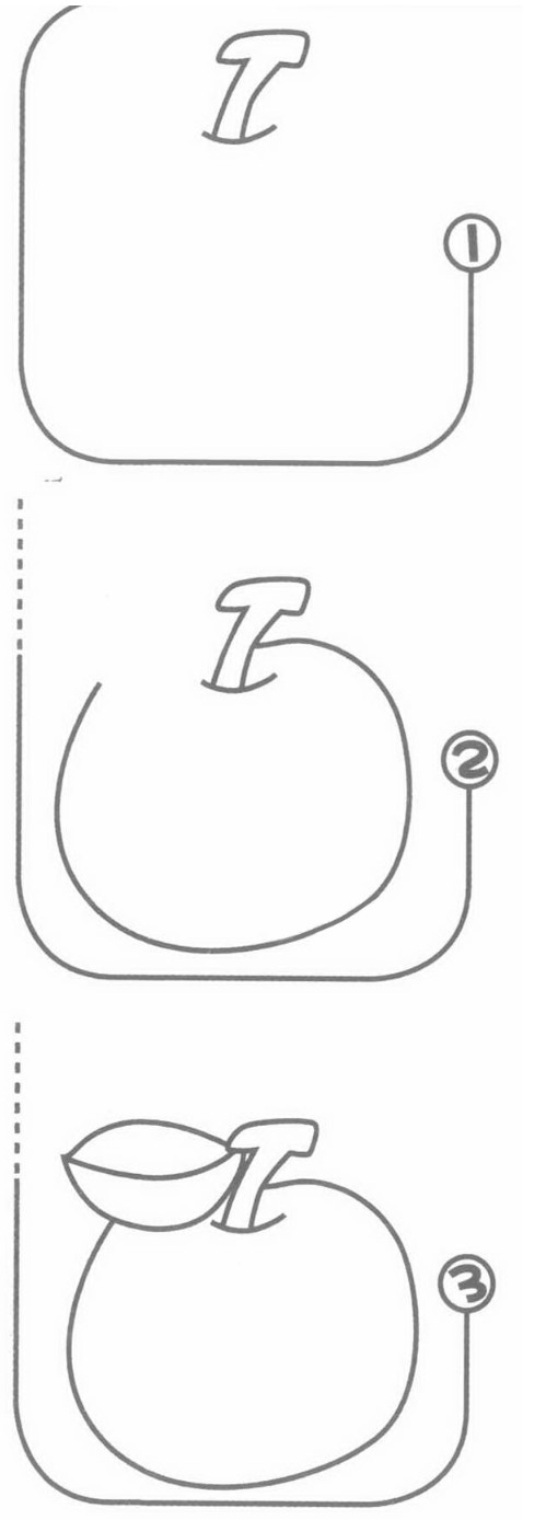 苹果简笔画怎么画 苹果的画法图解教程