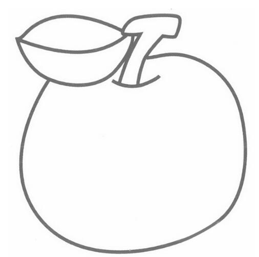 苹果简笔画怎么画 苹果的画法图解教程
