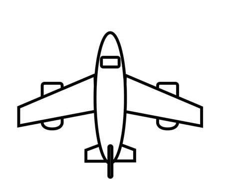 飞机简笔画怎么画涂色 飞机的画法图解教程