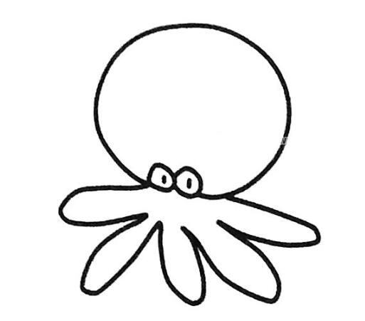 卡通章鱼简笔画图片 章鱼怎么画简单可爱