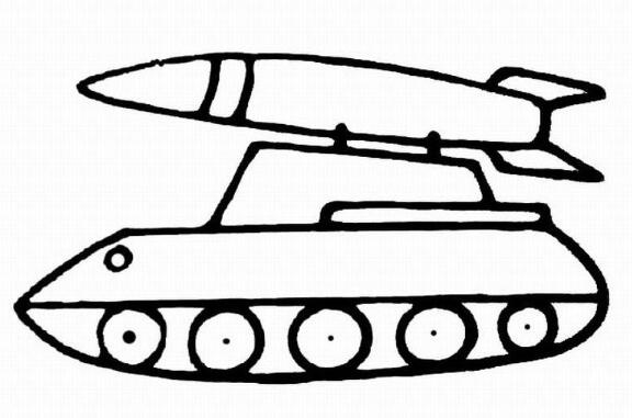 怎么画坦克简单又好看 坦克简笔画图片