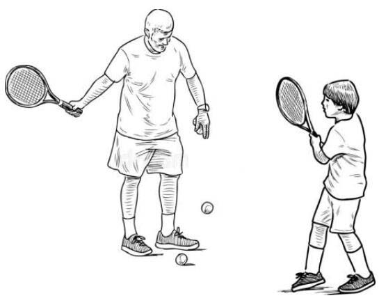 打网球女孩怎么画 素描简笔画简单好看