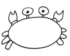 简单螃蟹的画法步骤图 螃蟹简笔画图片