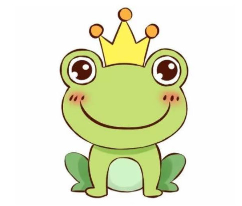 青蛙王子怎么画简单好看 青蛙简笔画图片