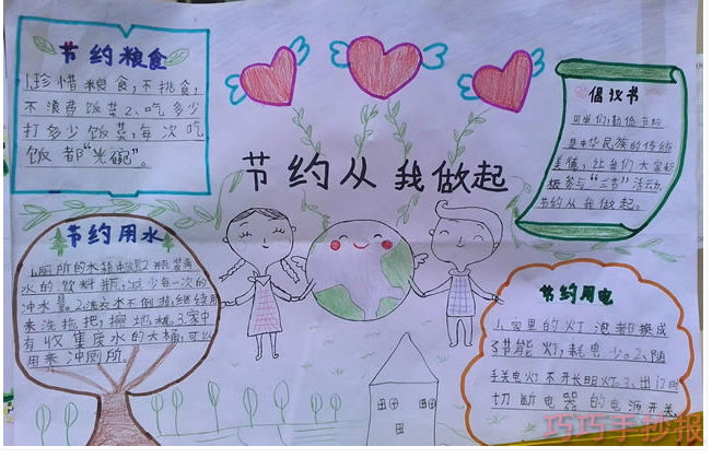 节约用水小学生手抄报内容与图片一等奖手抄报