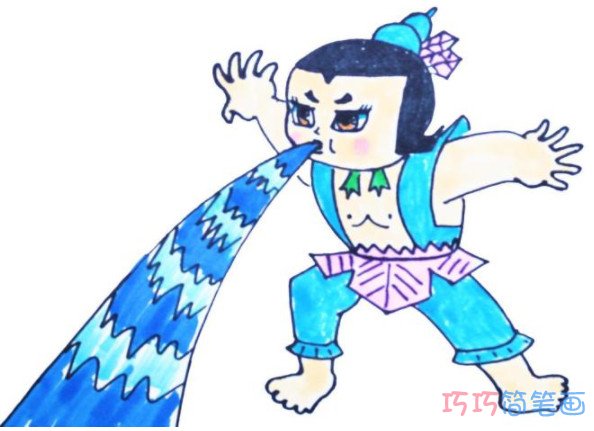 怎么画葫芦娃简笔画涂色 葫芦娃简笔画图片
