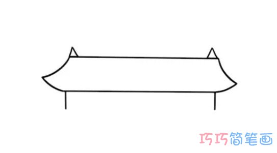 天安门城门怎么画带步骤 天安门简笔画图片