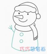 怎么绘画小雪人简单又可爱 小雪人简笔画图片