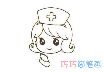 怎么绘画可爱小护士简单又好看 护士简笔画图片