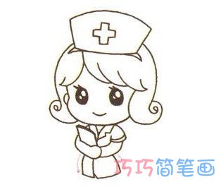 怎么绘画可爱小护士简单又好看 护士简笔画图片