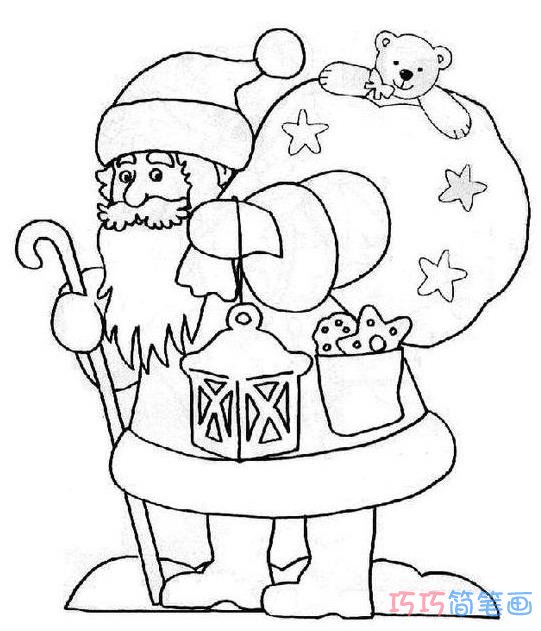 怎么绘画圣诞老人简单又好看 圣诞老人简笔画图片