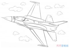 战斗机的画法素描简单 战斗机简笔画图片