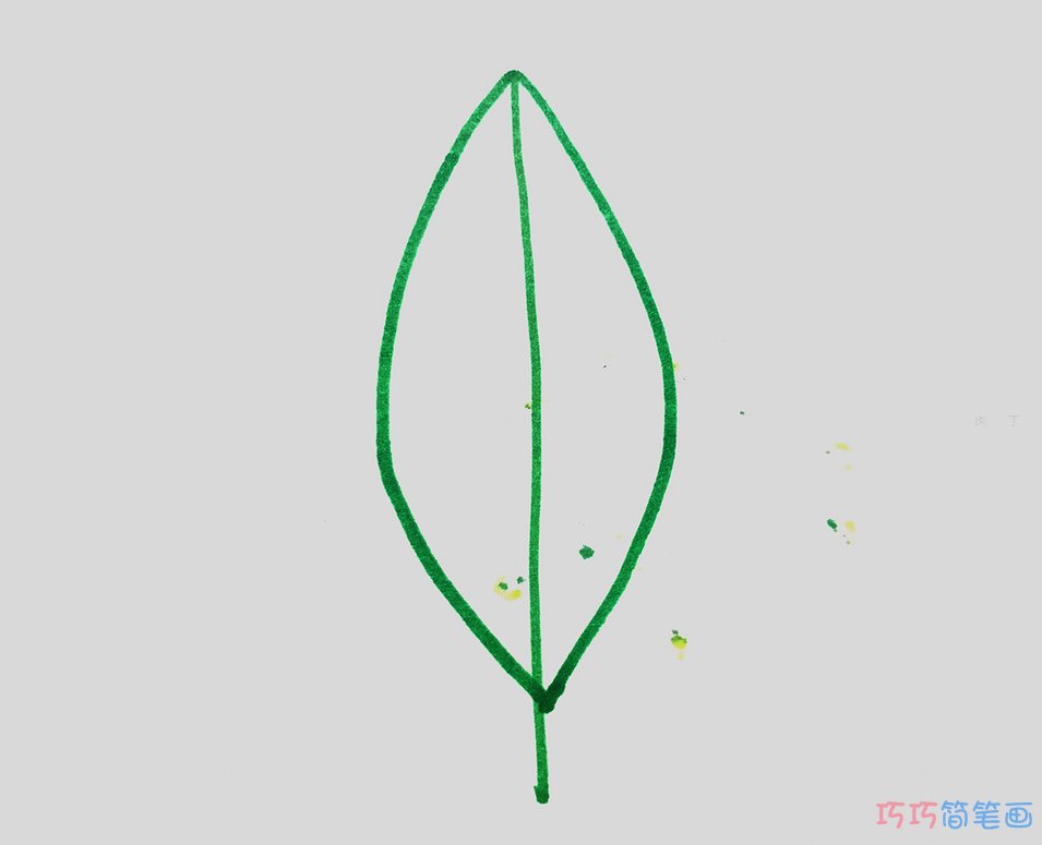 怎么画树叶简单又好看 简易叶子画法教程