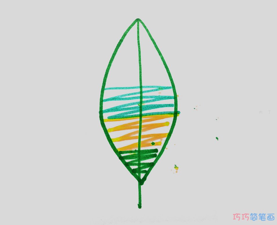 怎么画树叶简单又好看 简易叶子画法教程