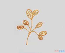 简笔画树叶怎么画简单又好看 一步一步教可爱树叶的画法
