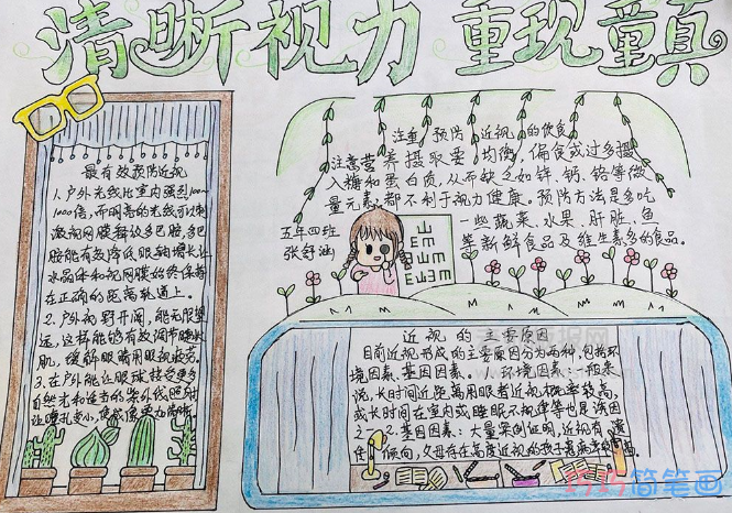 小学生爱眼护眼主题手抄报图片-爱眼日的由来？
