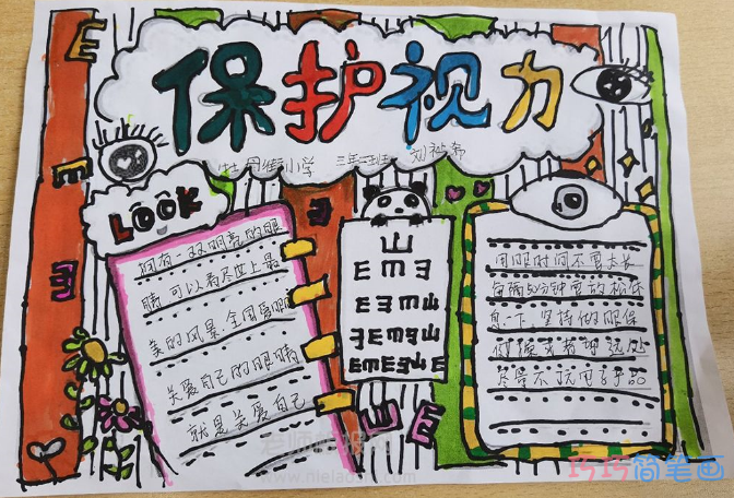 6·6护眼日手抄报图片-全国爱眼日手抄报内容文字