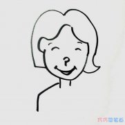 我眼中的妈妈怎么画简单又漂亮涂色儿童画